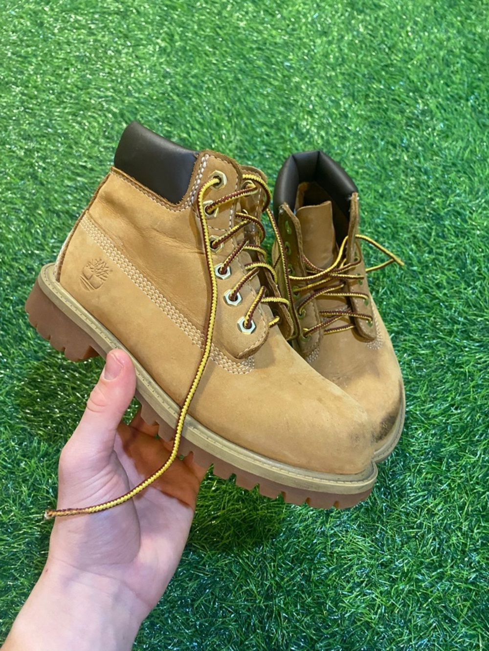 Timberland 6 inch pro premium outdoor boots size boys 1